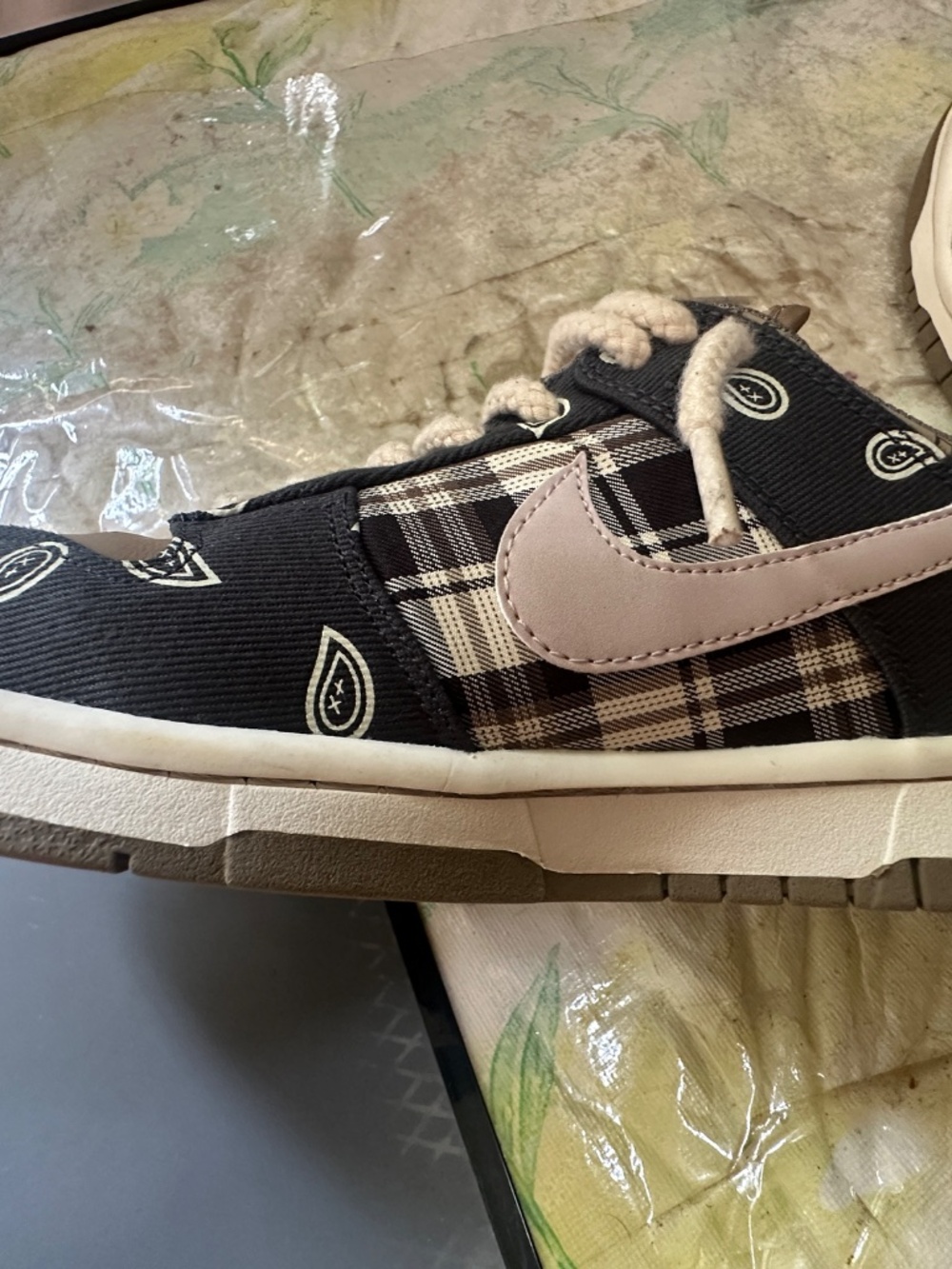 Nike SB Dunk Low Travis Scott Men’s Size 8.5 Cactus Jack CT5053 001 Premium QS - Picture 12 of 16
